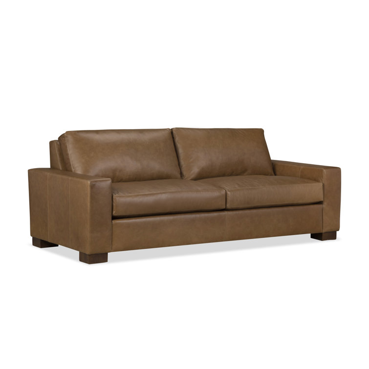 Genuine leather best sale 2 seater sofa